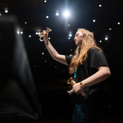 Senior Music EDUcamp at Bob Jones University in Greenville, S.C., Friday, July 25, 2025. The camp provides advanced high school musicians with opportunities to refine their skills through ensemble work, private instruction, and music theory classes in a Christ-centered environment. (photo by Derek Eckenroth)